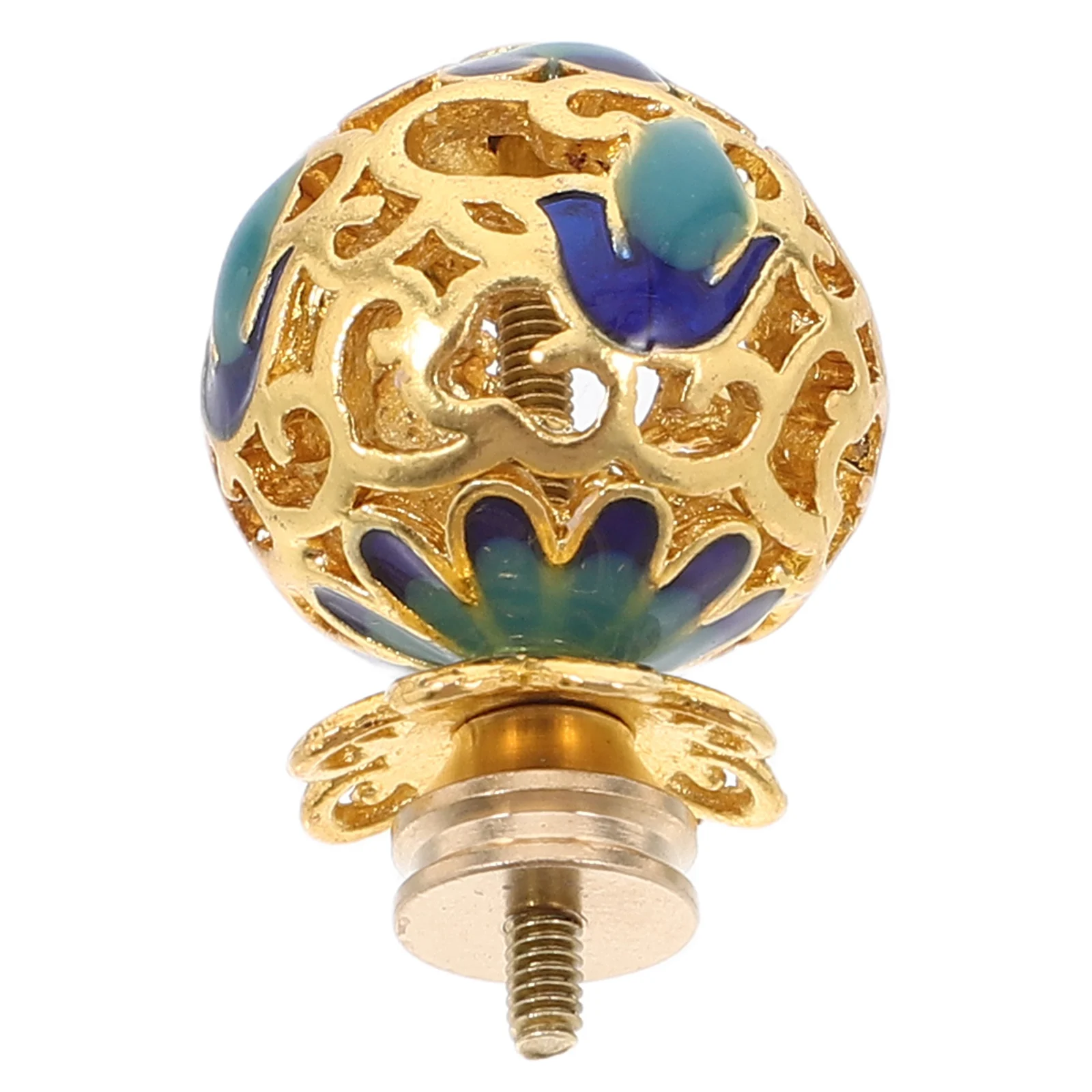 

Teapot Lid Handle Cup Button Knobs Cap Decoratiove Cover Heat Resistant Gilded Kettle Spout Replacement Colorful