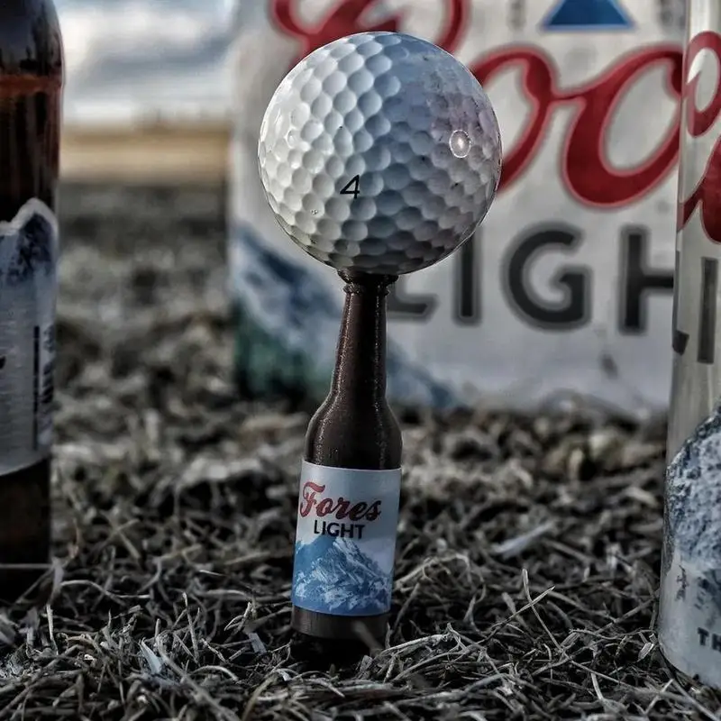 Creative Training Aids ABS Beer Bottle Shape Golf Tees Practice Game Ball Tees For Irons Drivers Hybrids Golf Accessories Gifts