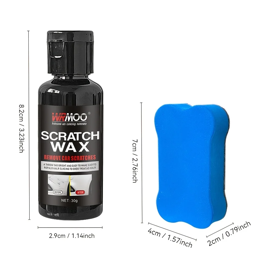 Scratch Remover Wax & Polish Kit - Motorcycle Metal Surface Repair, Restores Shine with Ceramic Coating