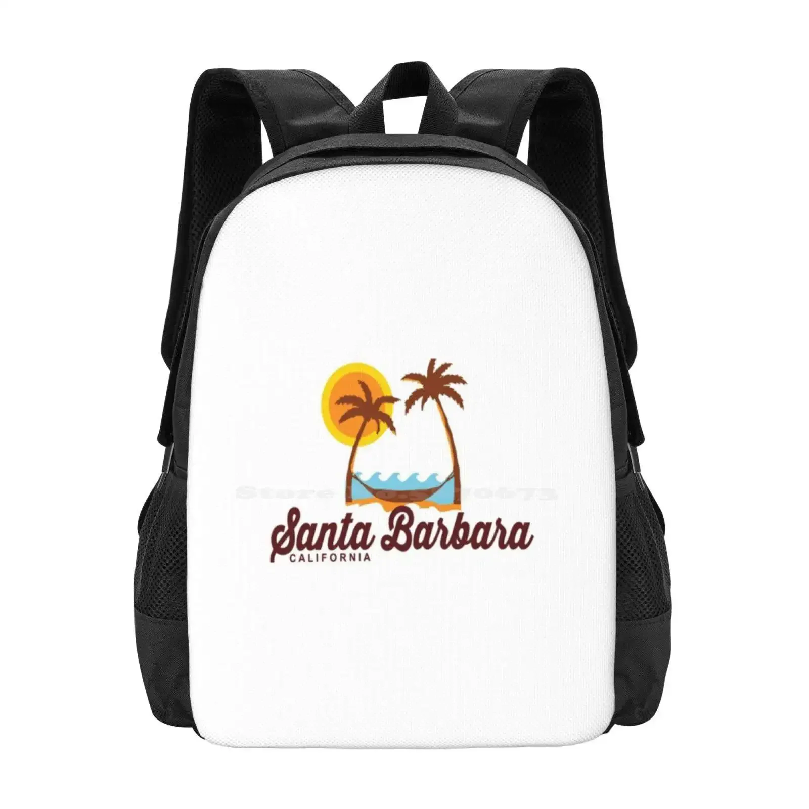 

Santa Barbara - California. Hot Sale Schoolbag Backpack Fashion Bags California Beaches Santa Barbara County Pacific Ocean
