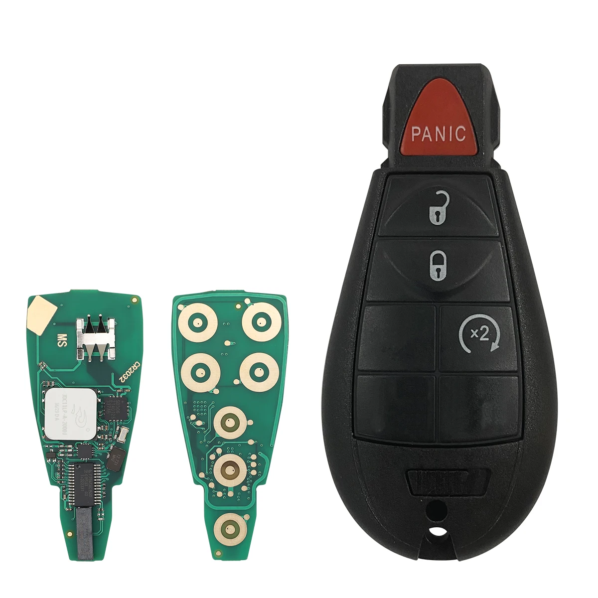 2 pièces/lot World Car Remote Control Key pour fuse Town & Country Jeep Dodge M3N5WY783X/IYZ-C01C ID46 Chip 433MHz Keyless Card