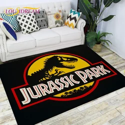 Jurassic Park Dinosaur Cartoon Carpets Rugs Non-slip Area Rug for Living Room Bedroom Foot Pad Decoration,Child Game Floor Mat