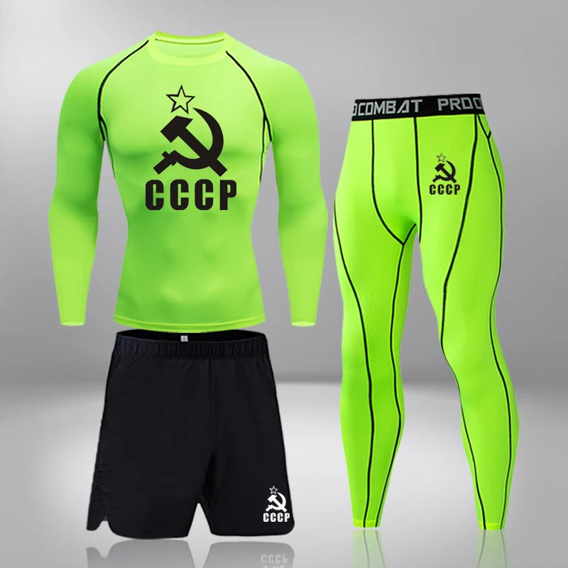 Herren Thermo Unterwäsche Set MMA Trainings anzug Fitness Leggings Basis Kompression Fitness studio Sporta nzug Hosen Rash guard Kleidung Marke Shirt