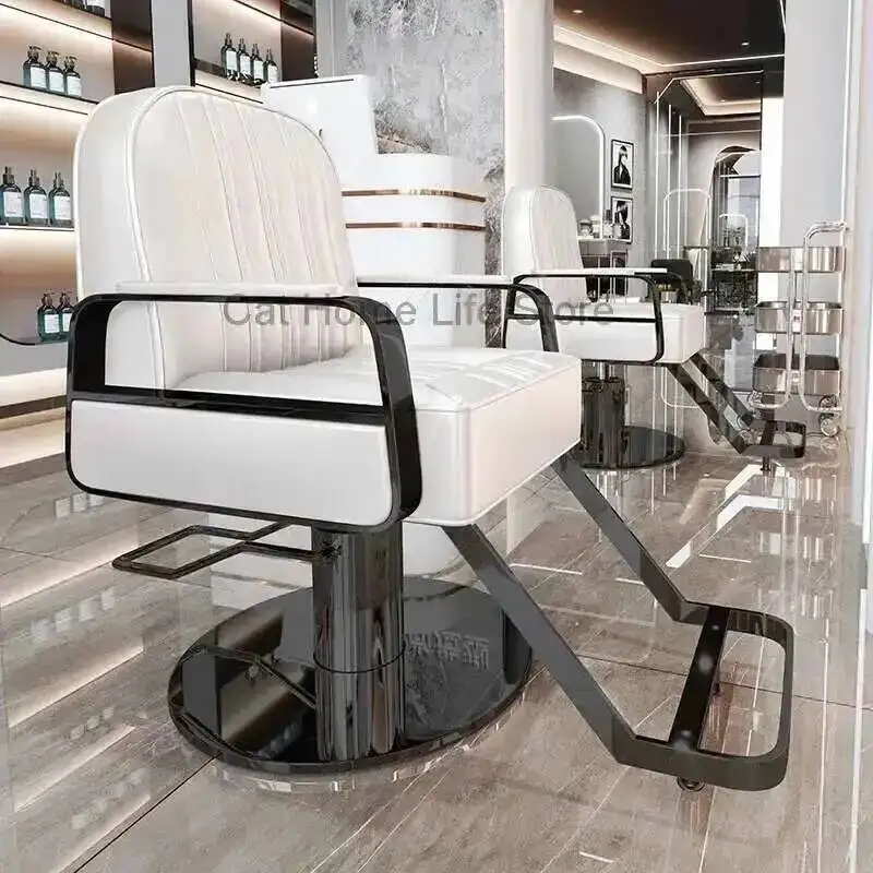 الحلاق باديكير خمر الكراسي المهنية آلات كرسي مريح ماكياج الأحمر تصفيف الشعر رمش قابل للتعديل قطب الوشم #5