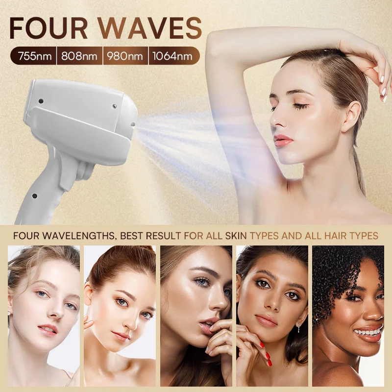 2025 New Portable 808nm High Power Pro Ice DiodeHair Removal Machine