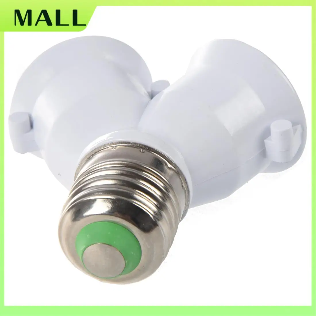 

MALL 5X E27 Base Light Lamp Bulb Socket 1 To 2 Splitter Adapter