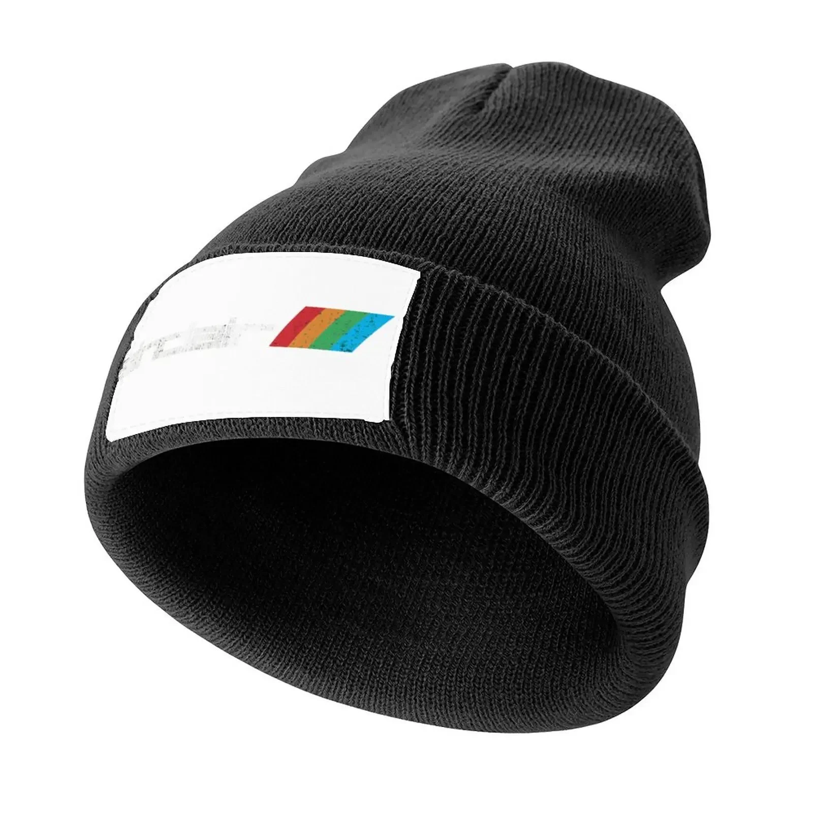 Sinclair (ZX Spectrum) Retro Video Game Company Logo with Weathered Effect Knitted Cap Hip Hop Caps Women Men's