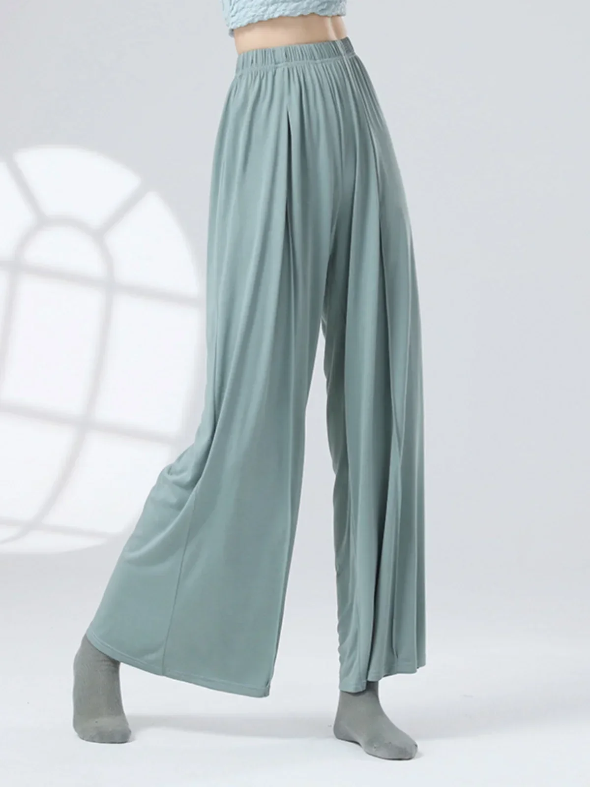 

Dance practice suit, modern dance loose and flowing wide leg pants, classical dance form clothing