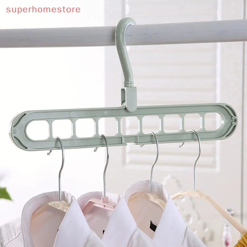Magic Multi-port Support Hangers For Clothes Space Saving Drying Rack Multifunction Plastic Wardrobe Organizer Clothes Rack