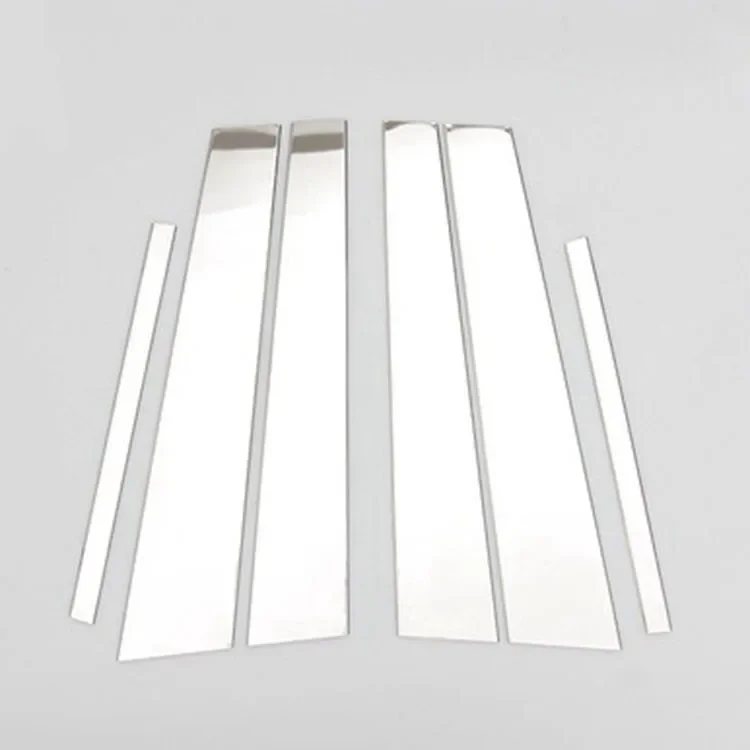 Stainless Steel Window Door Pillar Post Trims Cover For Honda Accord 2013-2017