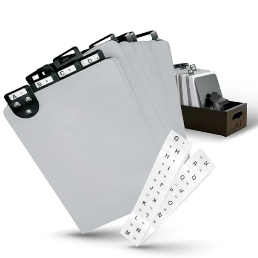 

Martin Yale 14254 Posting Tray Index Set 25 Press-Board Dividers for 6" x 9" Sheets Includes A-Z Categories and Blank Inserts M
