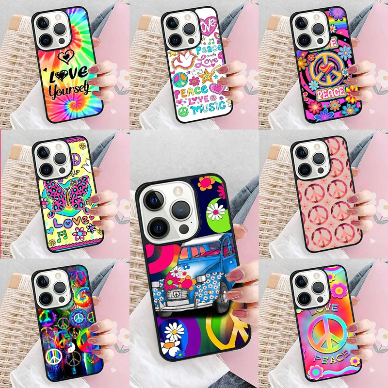 Peacr N Luv Flower Power Slumber Party Phone Case Cover for iPhone 16 Promax 15 Pro 13 14 Plus 11 12 Mini XR XS MAX Coque