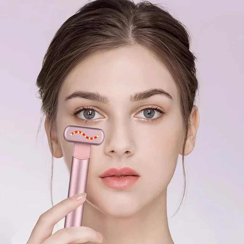 Elektryczny masażer do oczu, przenośny, ręczny, do użytku domowego, urządzenie kosmetyczne z funkcją terapii ciepłem, masaż twarzy, ujędrnianie skóry, narzędzie przeciwzmarszczkowe.
