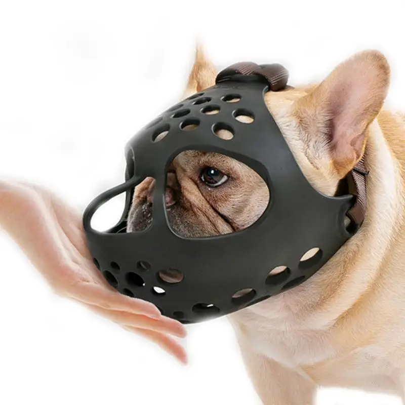 Dog Muzzle Pet Dog Basket  Muzzles Anti Biting Dog Mouth Cover Barking and Chewing Pets Muzzl Breathable Mouth Mask pet supplies