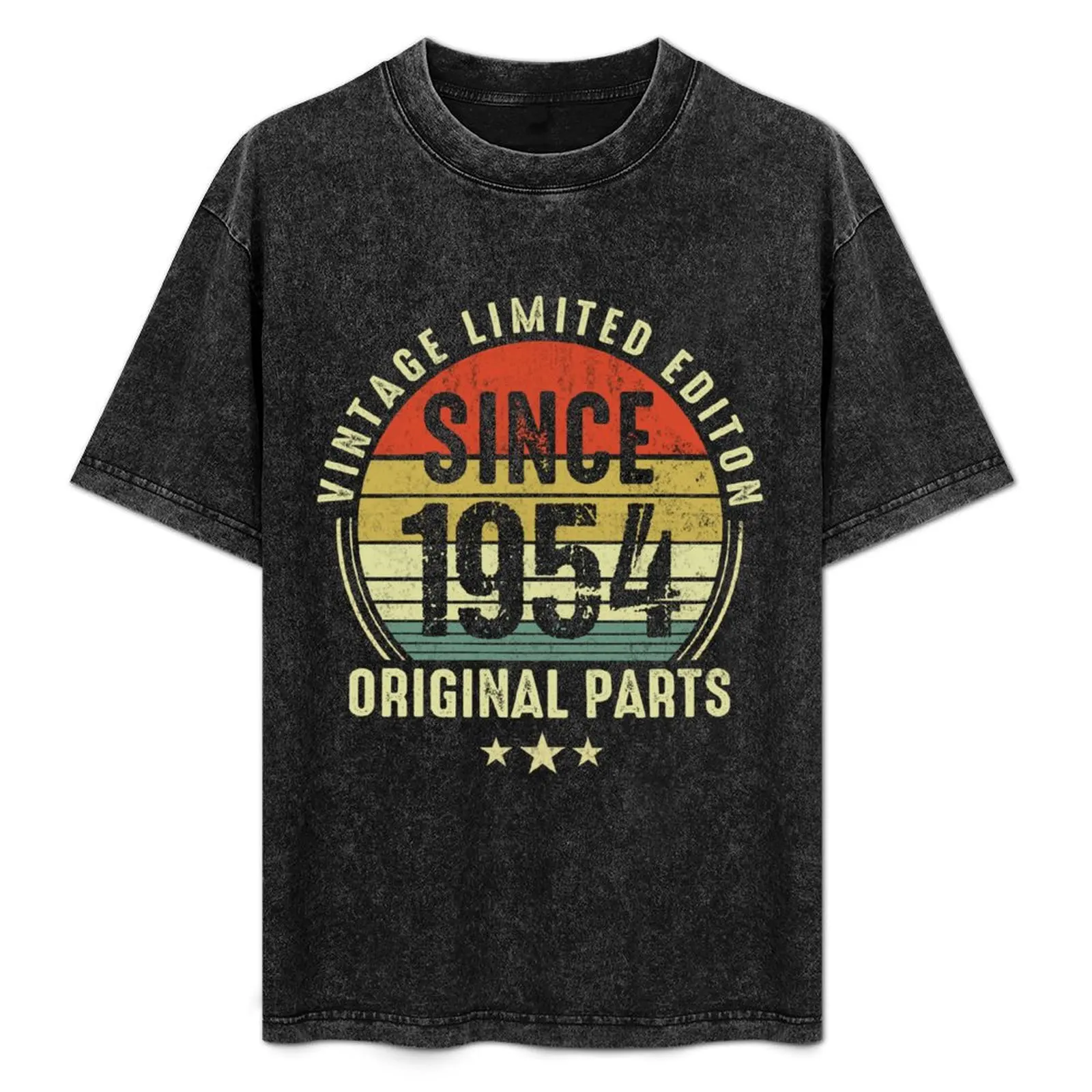 

Vintage 1954 Birthday Born in 1954 70th Classic Bday Gift T-Shirt Anti-Fade Casual Tee Shirt
