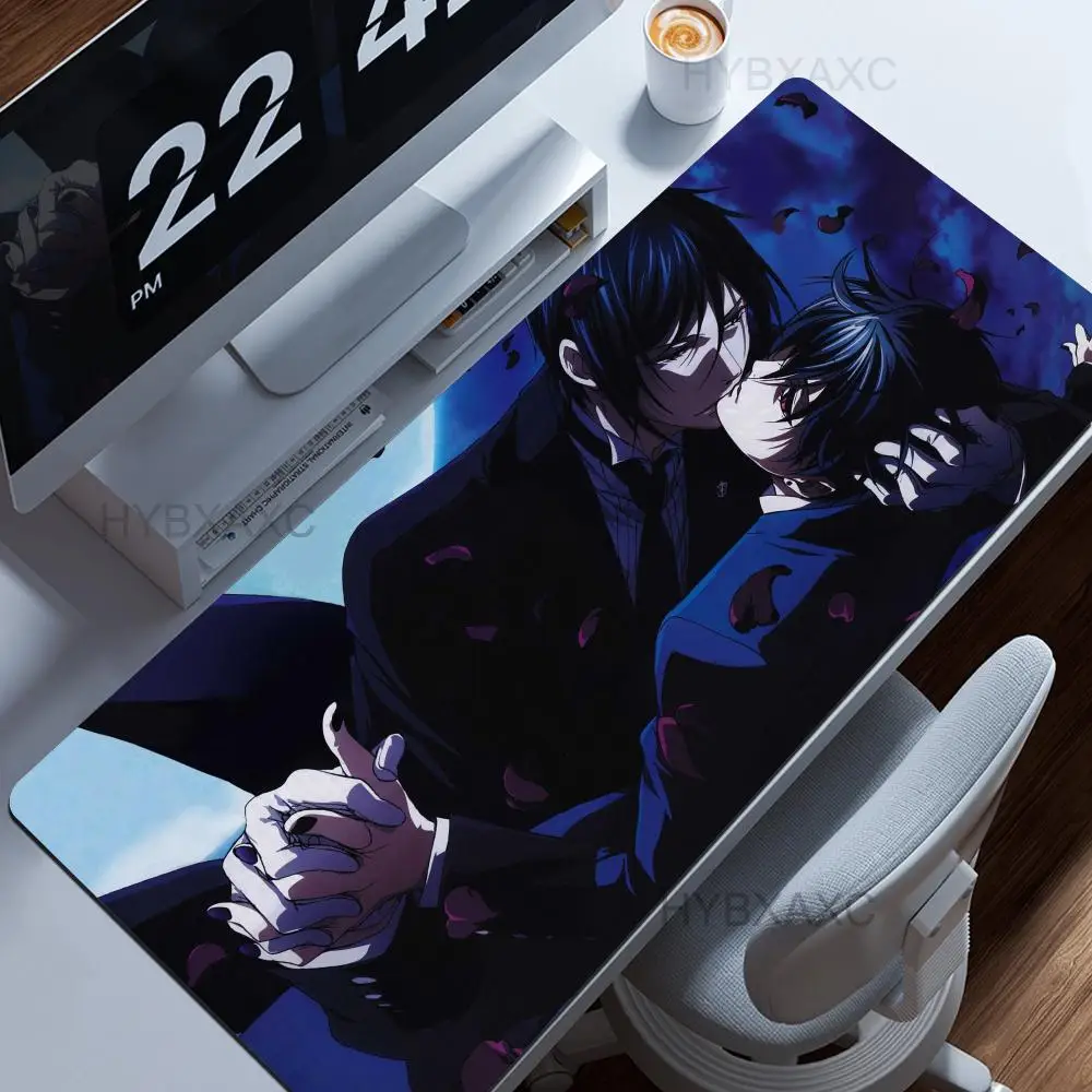 

Anime Black Butler Mousepad Large Gaming Mouse Pad LockEdge Thickened Computer Keyboard Table Desk Mat