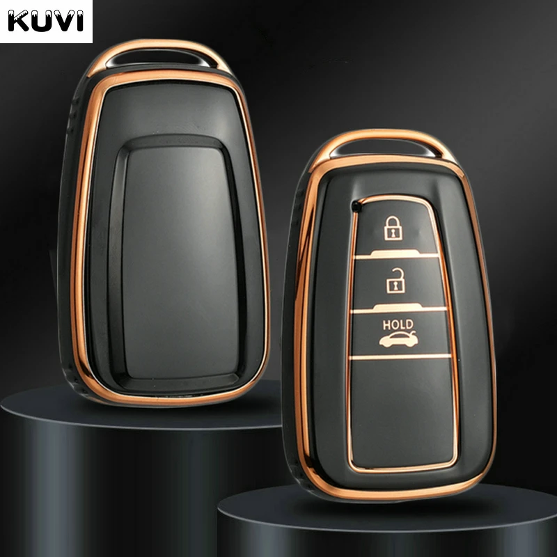 Fashion TPU Car Remote Key Case Cover Shell Fob For Toyota Corolla Prius Camry CHR C-HR RAV4 Altis Land Cruiser Prado Keyless