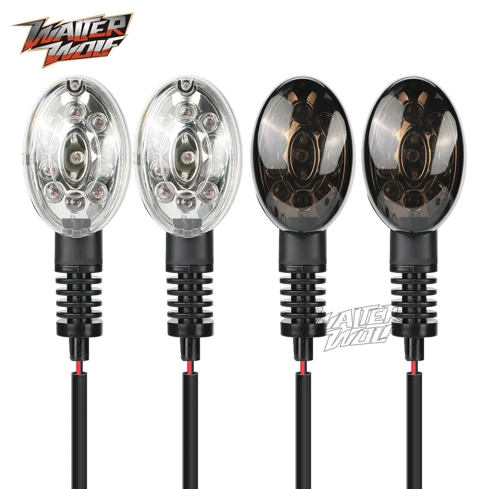 Front Rear LED Turn Signals Light For Triumph Street Twin Scrambler 900 For YAMAHA XT660X XT660R Accessories Motorcycle Flasher