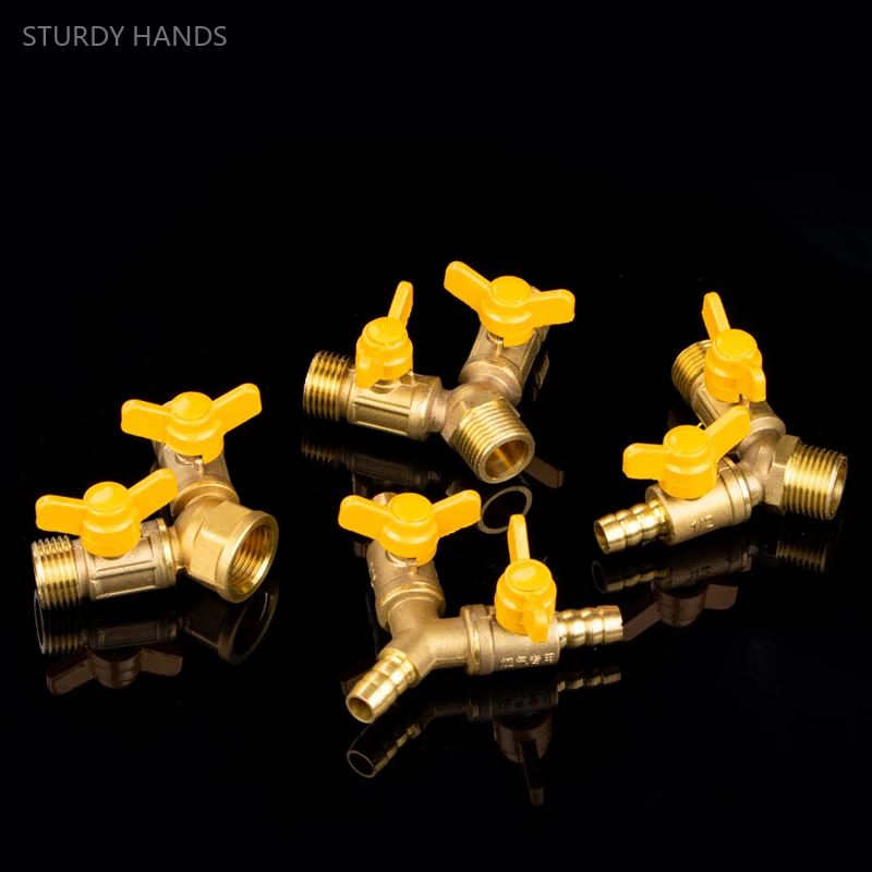 Y Type Three-way Valve Gas Hose Natural Gas Pipe Pagoda Head Cannula Water Oil Air Connector Ball Valve Kitchen Accessories