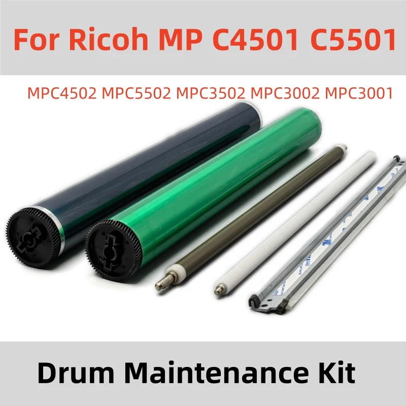 

OEM Color OPC Drum Maintenance Kit For Ricoh MP C3501 C4501 C5501 C3002 C3502 C4502 Drum Cleaning Blade Primary Charge Roller