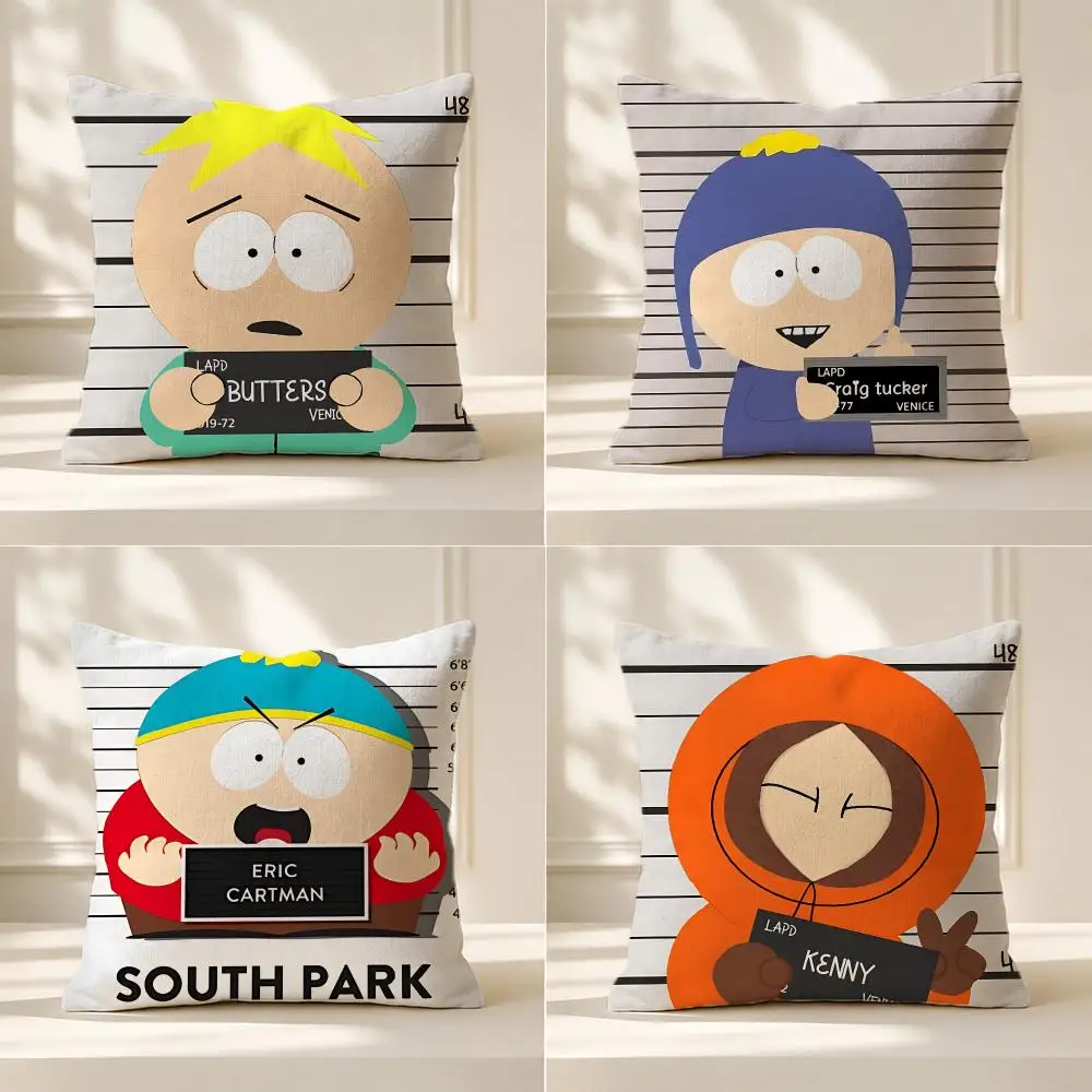 series South Park Cushion Cover Pillow Cover Nordic Minimalist Throw DoubleSided Print Cushion Case for Sofa Bedroom Decor