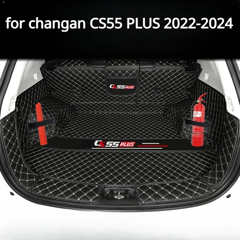 5d fully coverage car trunk mat rear boot cargo liner for changan cs55 plus 2022 2023 2024 аксессуары 2nd interior styling auto