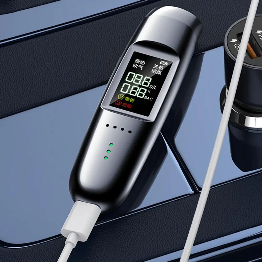 

Breath Alcohol Tester Breathalyzer Alcoholimetro Digital For Home Display Drunk Driving Car Electronics Tools R2D7
