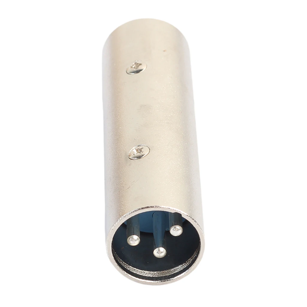 محول XLR ذكر إلى ذكر، مقرنة موصل XLR 3 Pin ذكر إلى 3 Pin Male، محول خط الميكروفون - عبوة من قطعتين