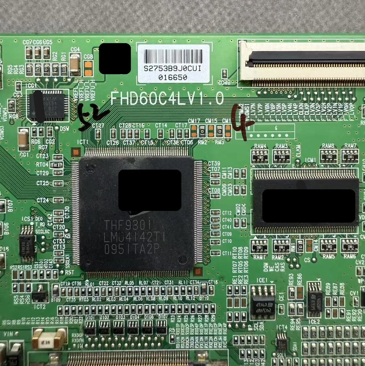   PLACA T-CON DE 46 POLEGADAS e 52 POLEGADAS FHD60C4LV1.0