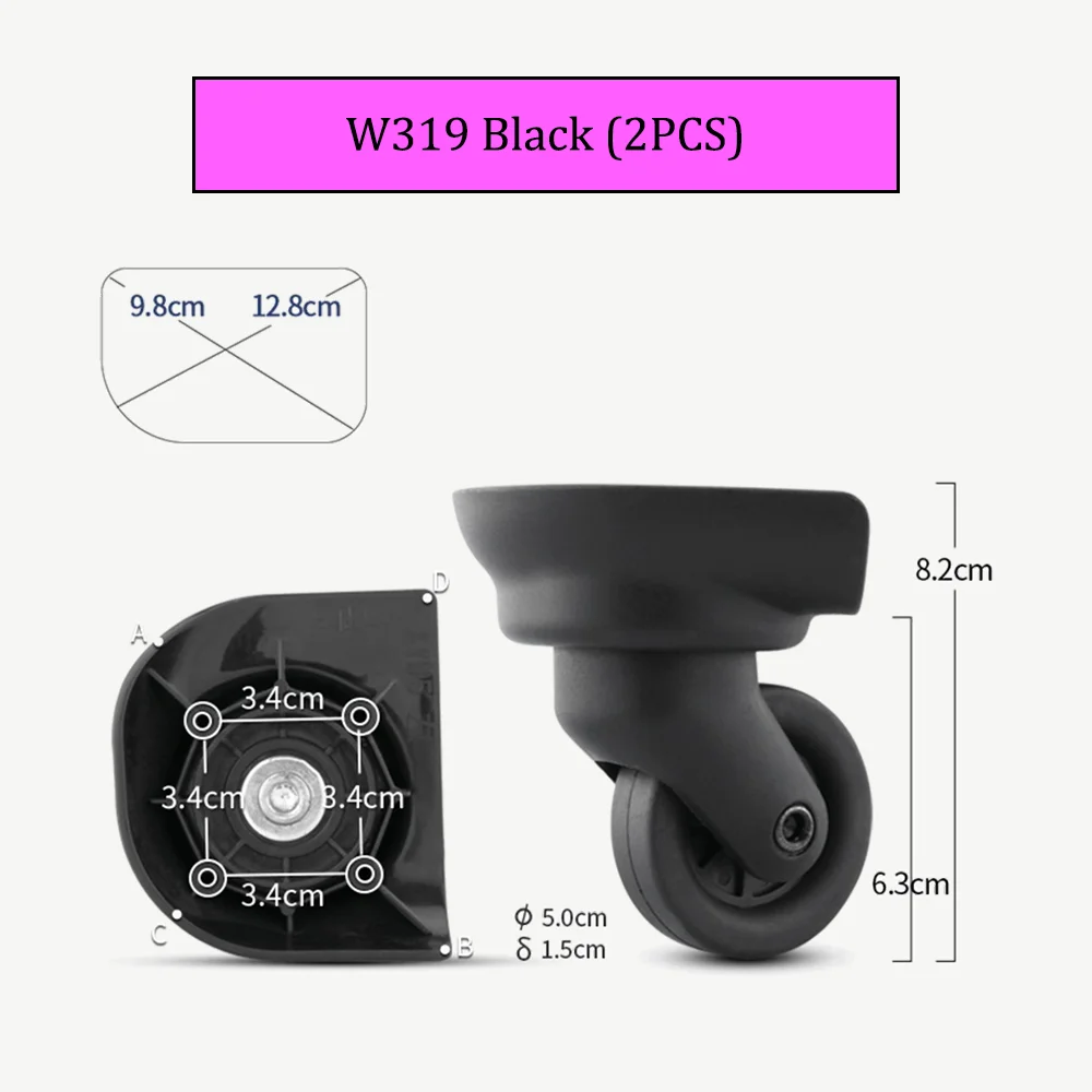 ユニバーサル車輪付きスーツケースの交換,修理用ツールボックス,高品質のアクセサリー,w319