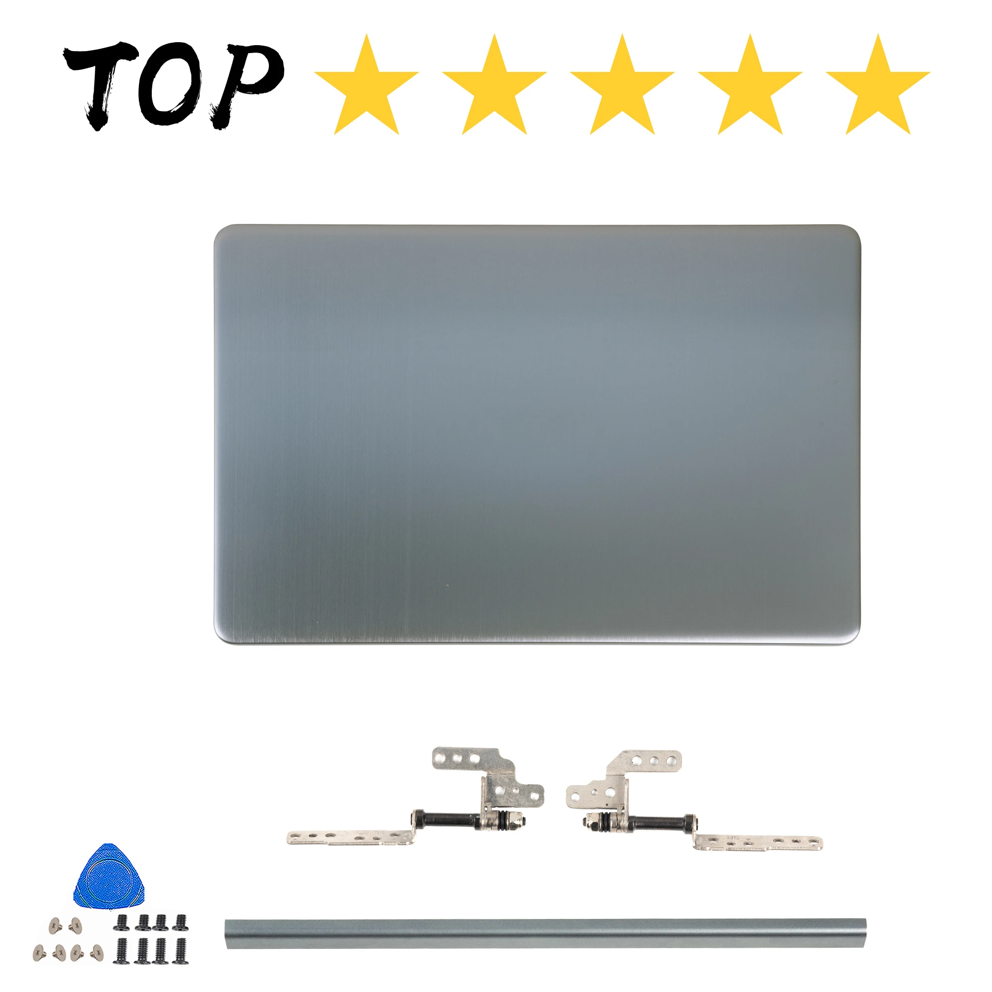 

NEW Metal Case For Asus VivoBook S510U A510 A510U X510 F510U S510 F510 LCD Back Cover Hinges Laptop Housing Case Gray