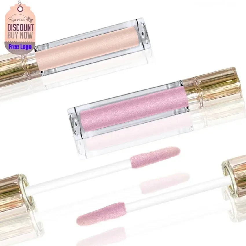 Hidratante Clear Lipgloss, Batom Líquido Nutritivo, Lábios Cosméticos, Maquiagem a Granel, Longa Duração, Hidratante, Claro, Personalizado, 12 Cores