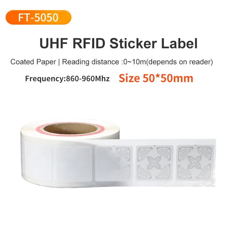 1000 stuks UHF RFID-label 73x20mm Passief stickerpapier Label Tag 860Mhz 960Mhz Lange afstand label voor magazijnbeheer UHF RFID