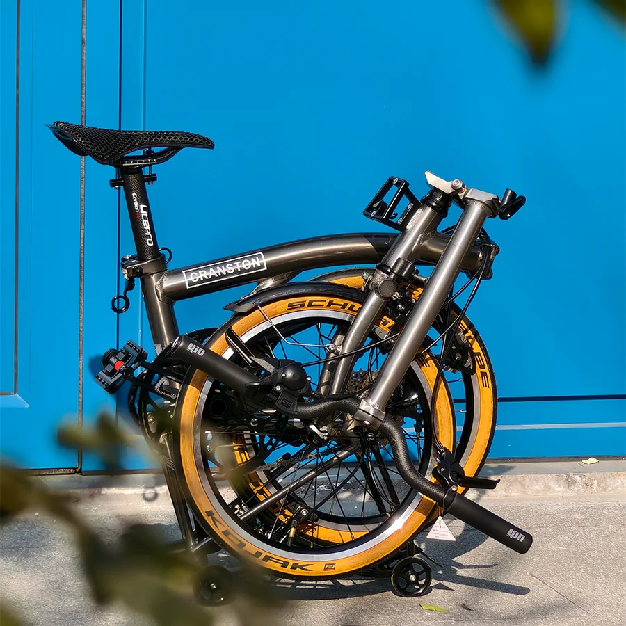 كرانستون جودة عالية 16 بوصة 9 سرعات سبائك الألومنيوم ثلاثي أضعاف الدراجة Y/S ألياف الكربون المقاود دراجة قابلة للطي للكبار 2025