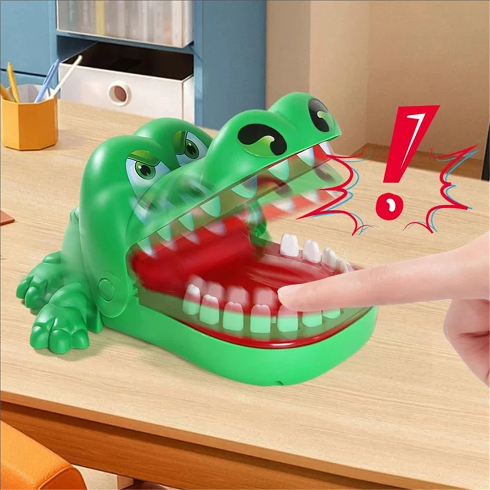 Alligator tooth Extractor bite finger response trainer New quirky teen party lucky game prank stress relief toy image 4