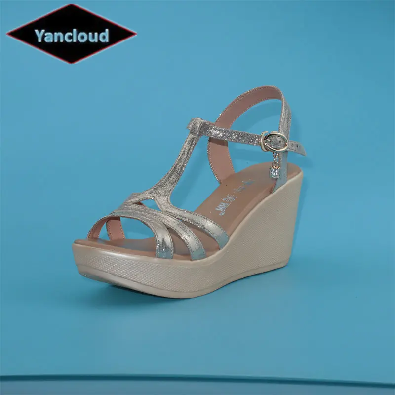 

Big Size 41 42 43 Fashion Comfortable High Heels Gladiator Shoes Summer 2023 Women's Platform Wedges Sandals Office Beach