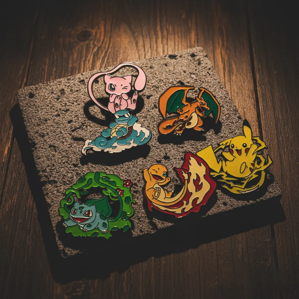 6 stücke Anime Spiel Mew Emaille Pins Set Cartoon Revers Abzeichen für Kleidung Nette Schmuck Broschen für Frauen Männer Kinder geschenke