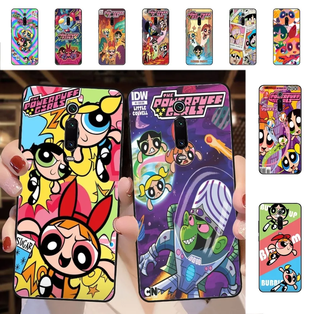 The-P-Powerpuffes-G-Girls Phone Case For Redmi 5 6 7 8 9 10 plus pro 6 7 8 9 A GO K20 K30 K40 pro plus F3 Fundas