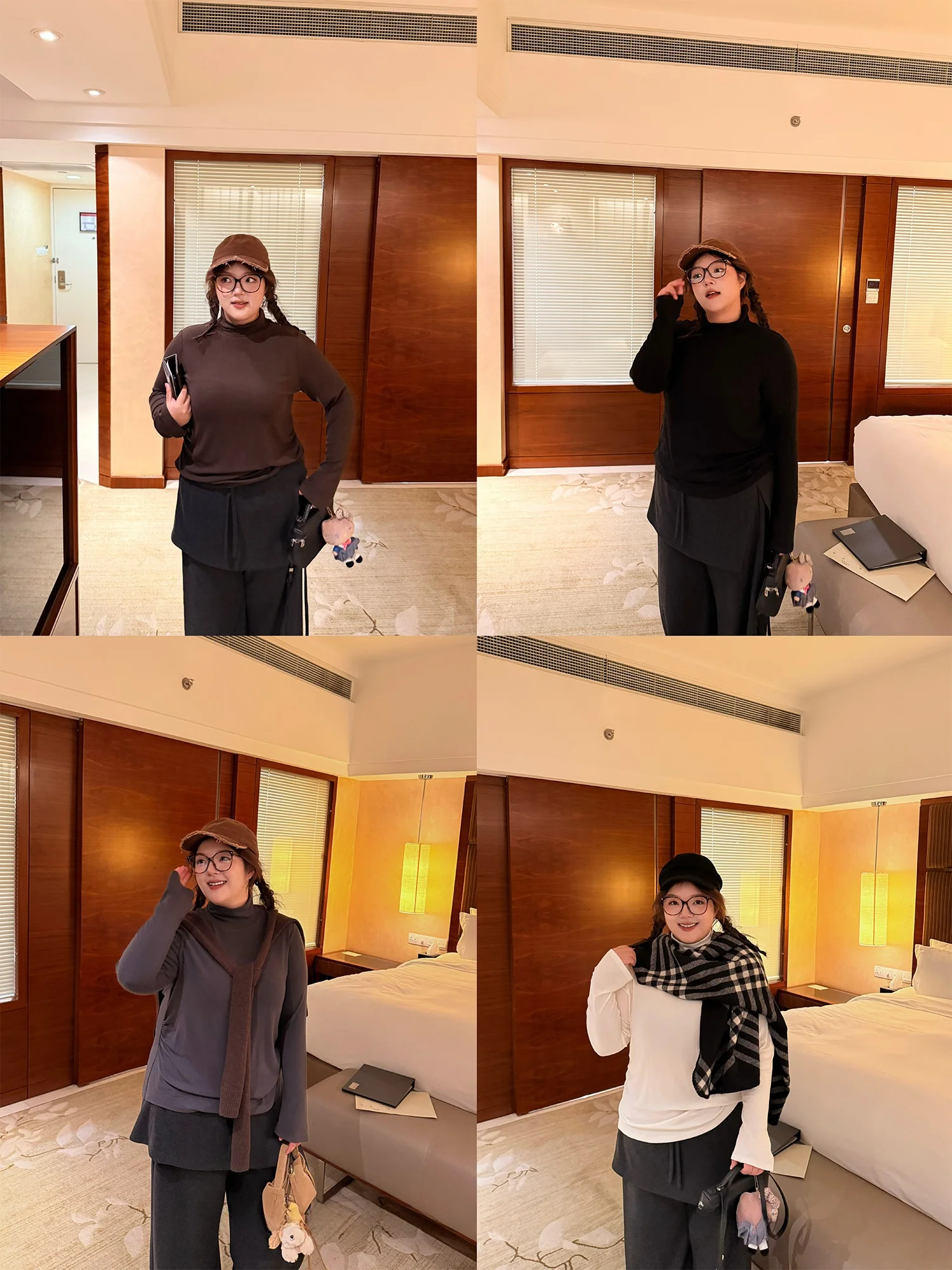 

Вязаный свитер Lao Zhang And Little Fat PONGKIKI из лиоцелла и шерсти с высоким воротом, приятный для кожи, женский, больших размеров, теплый топ