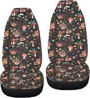 Snails Mushroom Car Seat Covers Set of 2 High Back Vehicle Bucket Seat Cover Breathable Front Seats Covers