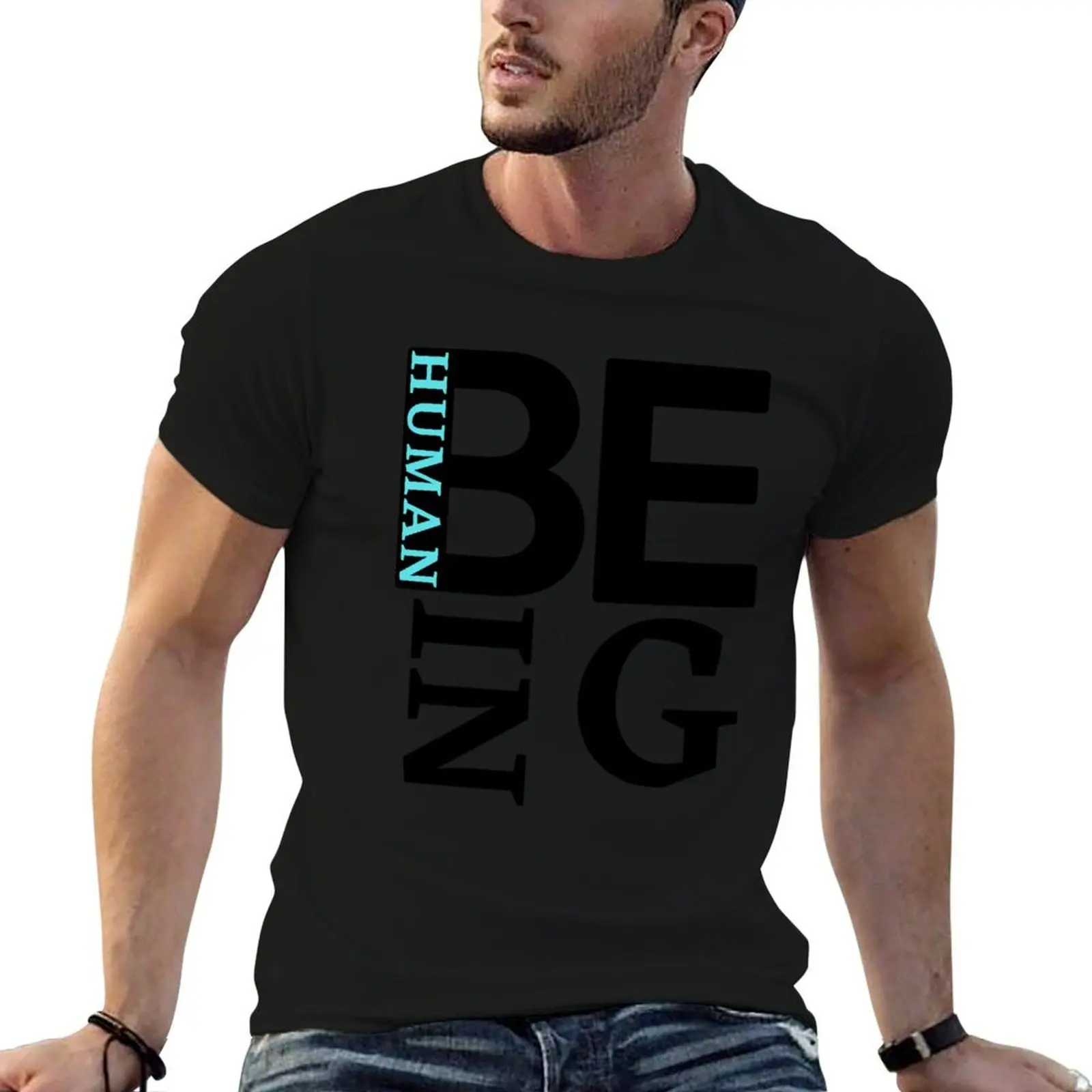 Being human T-Shirt Everyday Wear Basic Short Sleeve Top