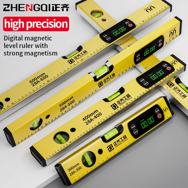 Niveau à bulle magnétique de haute précision, règle à roulement élevé, bulles à levier, règle horizontale antirouille, règle d'équilibre du niveau à bulle