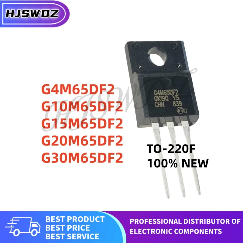 10Pcs New G4M65DF2 G10M65DF2 G15M65DF2 G20M65DF2 G30M65DF2 STGF4M65DF2 STGF10M65DF2 STGF20M65DF2 STGF15M65DF2 TO-220F