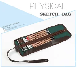 Ginflash 36 Gaten Draagbare Professionele Schets Potlood Tas Etui Extender Gum Etui Cutter Tekening Set Tas