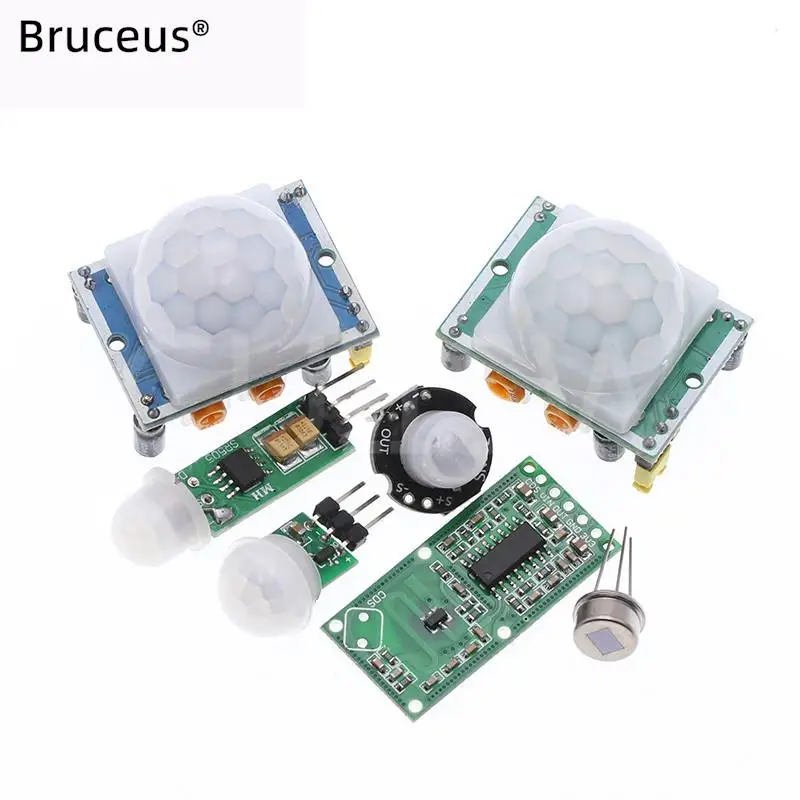 HC-SR501 Am312 Adjust Ir Pyroelectric Mini Pir Module  Infrared Motion Sensor Detector Bracket For Arduino