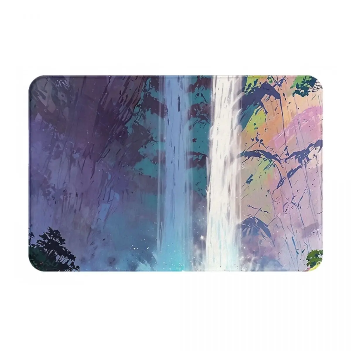 La Fortuna Waterfall Facecloth Non-Slip Floor Mat BedroomsThick And Comfortable, Durable Foot Mats