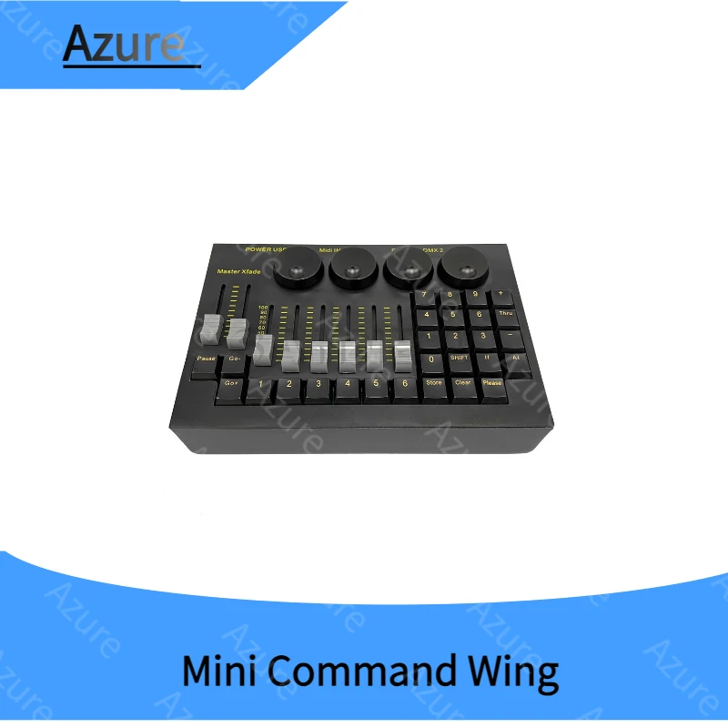 

Новый контроллер освещения Mini Command Wing, версия MA2, проекционное по, для сцены, ПК, DMX консоль, Dj, диско, Свадебные огни, питание от USB