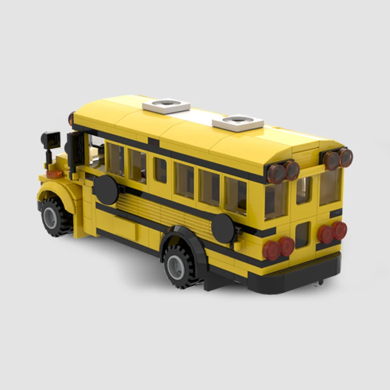 building blocks set city public transport Technology Modular Blocks Gifts Christmas Toys DIY Sets brick set school bus