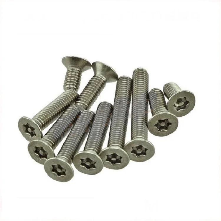 M4x6mm-50mm flat head hexgonal countersunk head six stars plum anti-theft mechanical screws