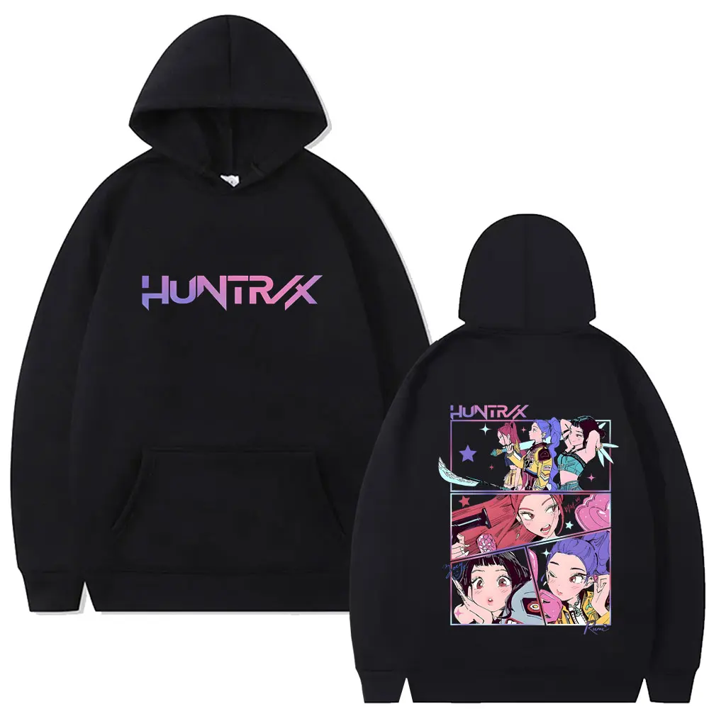 

Movie KPop Demon Hunters Rumi Mira Zoey Graphic Hoodie Men Women Korean Fashion Trend Streetwear Unisex Casual Fleece Pullover